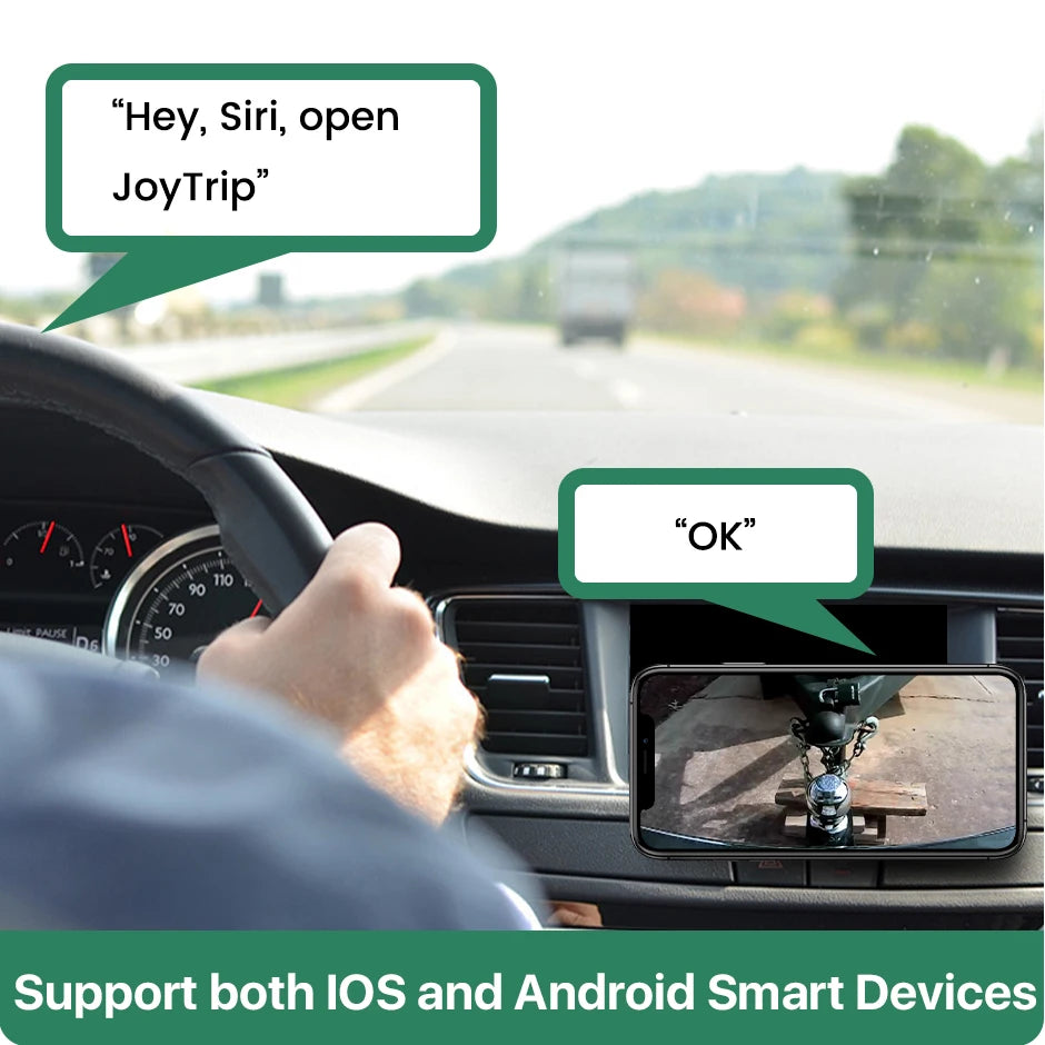 GreenYi 5G WiFi Magnetic Hitch Wireless Rear View Camera Night Vision Rechargeable for Trailer RV Truck for iPhone Android