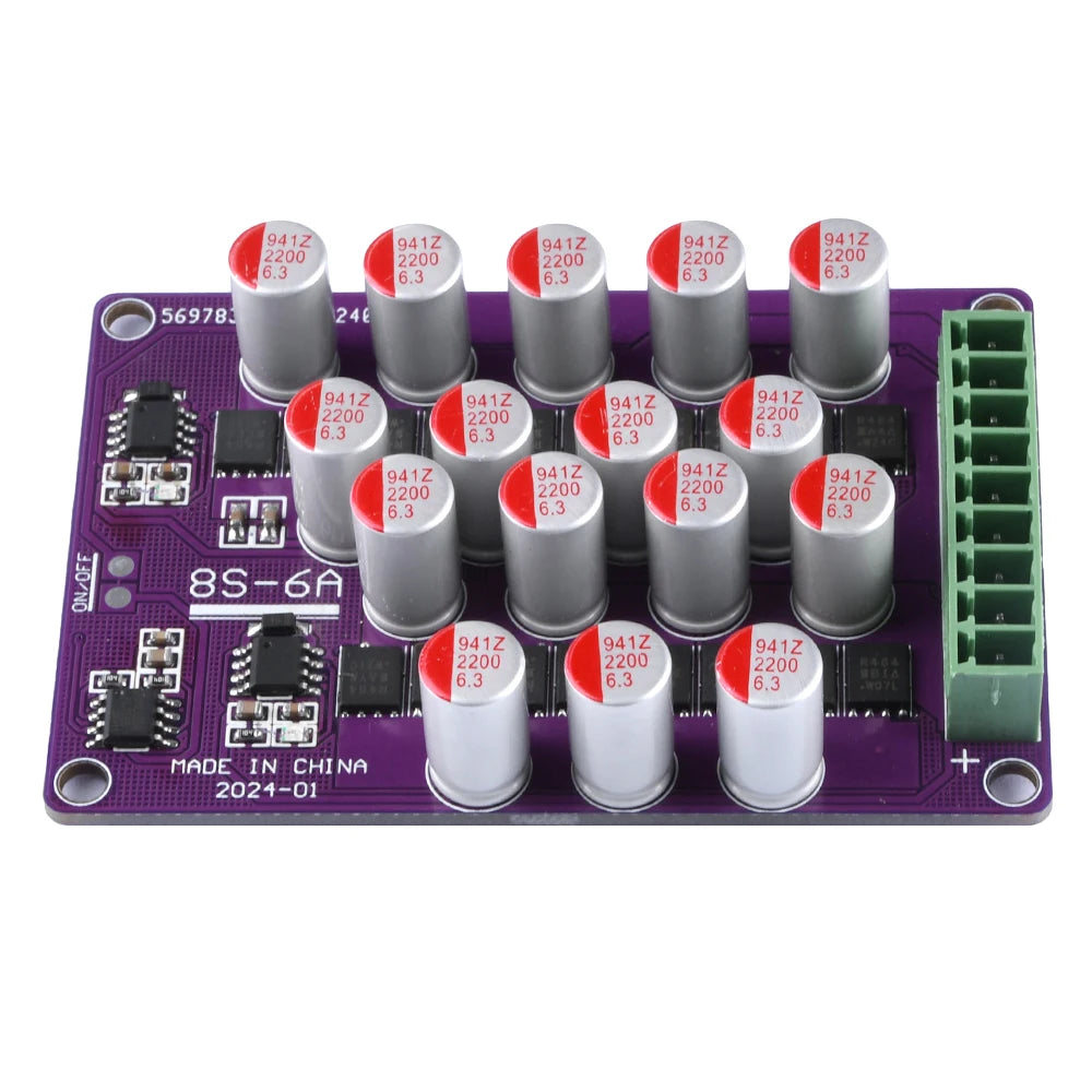 6A 2.5V-4.4V Active Equalizer Balancer 3S 8S Lifepo4 Equalization Balancing Li-Ion /LiFePo4 Lithium Balance Board