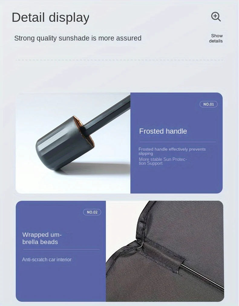 Car Front Windshield Sunshade Umbrella Summer Sun Protection Sunshade Blocking Car Interior Cooling Supplies