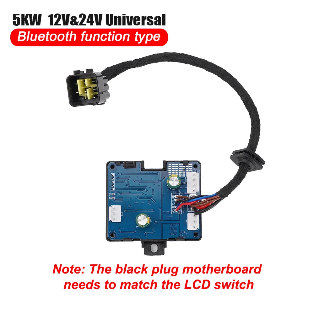 5KW Parking Heater Bluetooth Motherboard Switch Remote Control Wiring Harness Combination Suit Heater Accessories For Car Truck