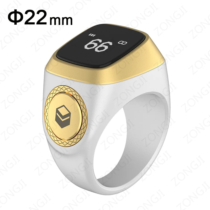 IQibla Smart Zikr Rings Tasbih Tally Intelligent Digital Counter for Muslims Praise 5 Prayer Time Electronic Vibration Reminder