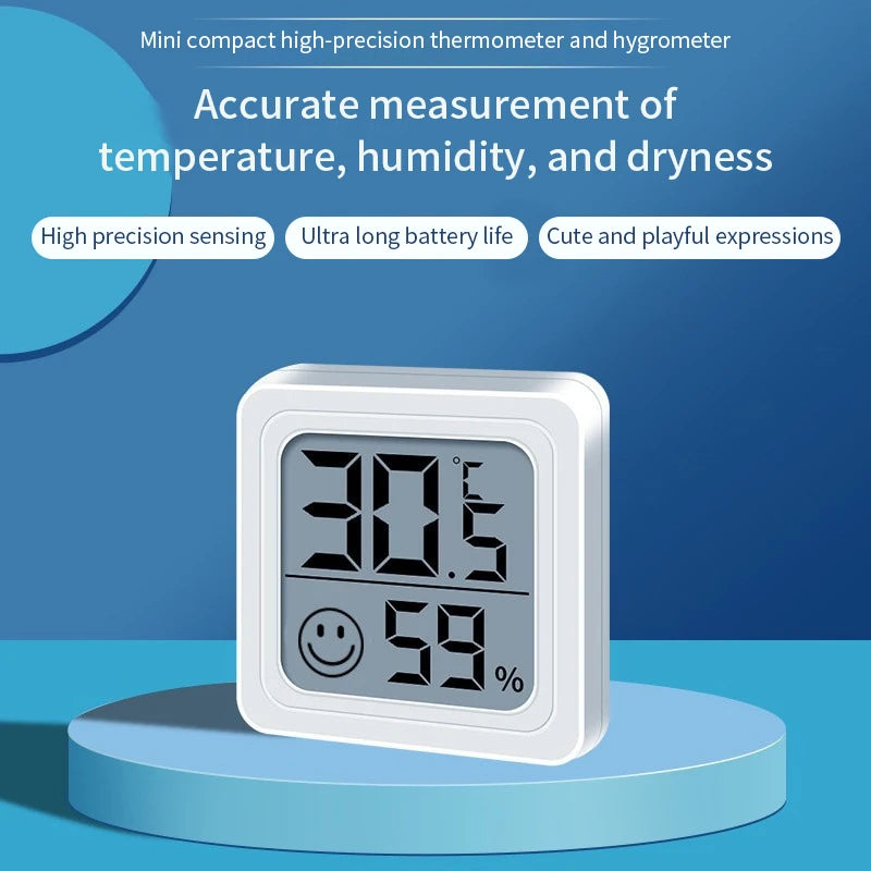 LCD Digital Thermometer Hygrometer Indoor Room Electronic Temperature Humidity Meter Sensor Gauge Weather Station For Home ﻿