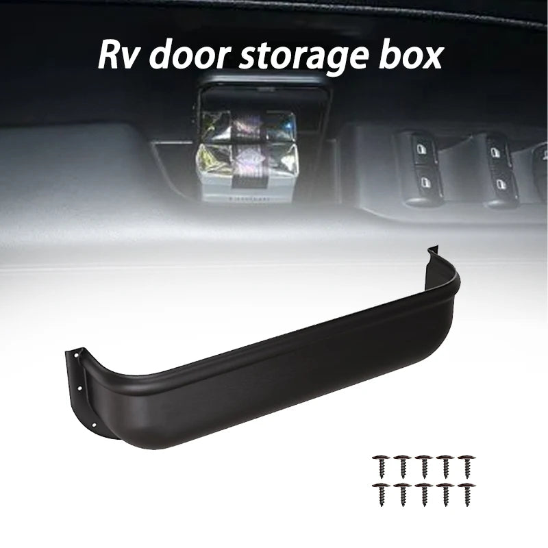 2PCS Caravan Door Storage Boxwaterproof Camper Storage Universal Fit Tool Storage Van Racking Ratchet Strap Caravan Accessories