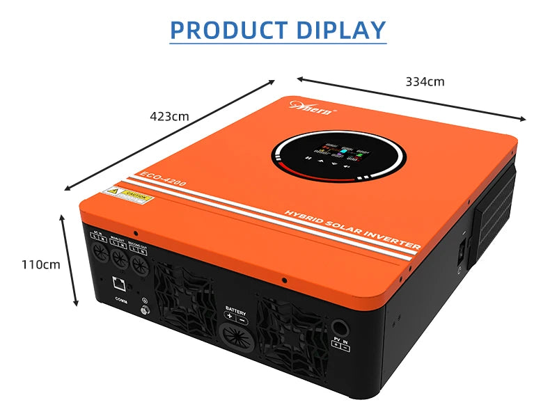 Solar Off Grid Inverter Hybrid 3600W 4200W 6200W Hybrid Solar Inverter Controller 24V 48V 220V 120A MPPT Hybrid Inverter