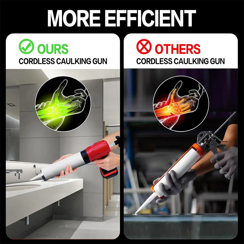 4 Gear Speed Electric Caulking Gun for Makita 18V Battery Cement Glass Adhesive Glue Seal Sealant Tool Silicone Gun (No Battery)