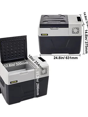 Sihao Car Refrigerator 15L-50L Mini Fridge Freezer Portable Compressor Cooler 12/24V DC 110-240V Ice Box Driving Camping Picnic