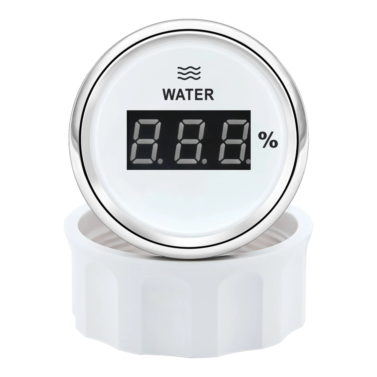 2"52mm Car Digital Gauge A5 Fuel Float Sensor 0~190ohm With Indicator Water Level Tank Meter Red Backlight for Yacht Marine Boat