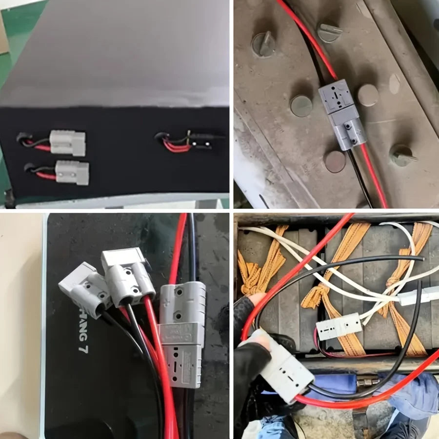 2/6/10Pcs 50A 120A 175A 350A Battery Charging Connector 600V High Current Fast Power Plug for Electric Car Batteries, Solar Cables