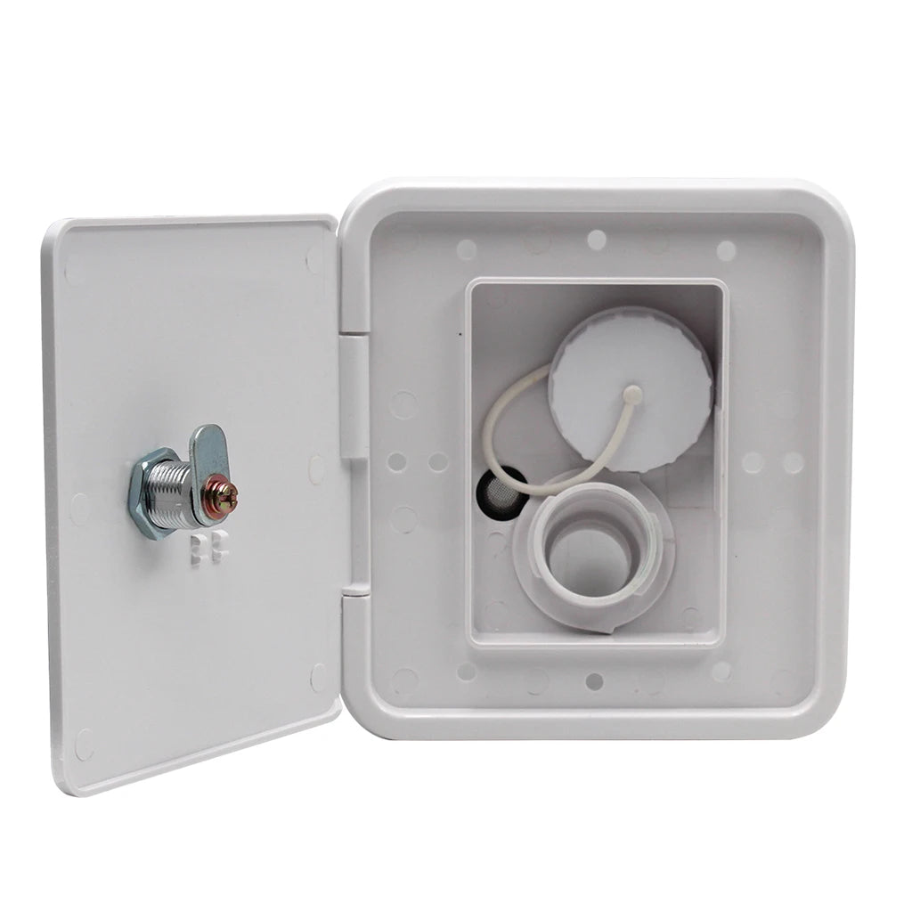 Universal controllable White Gravity Water /water intake Fill Dish Lock Keys RV Trailer Camper for RV Trailer