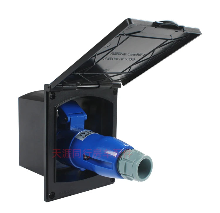 TYTXRV Camper 220V-240V 16A External Flush Hook Up Waterproof Plug Socket apply to Caravan Camper accessories