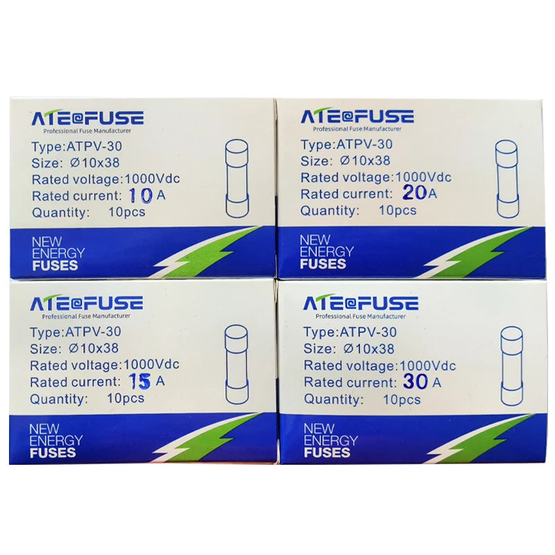 1000VDC 10A 15A 20A 30A DC Solar fuse Connector fusible holder with Inline Fuse for Solar Panel Systems TUV approved