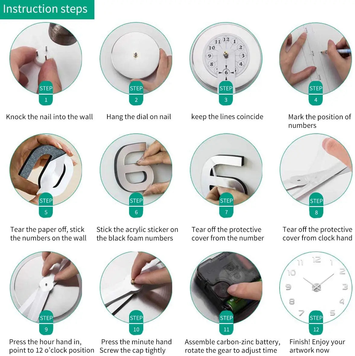 2025 Modern Design Large Wall Clock 3D DIY Quartz Clocks Fashion Watches Acrylic Mirror Stickers Living Room Home Decor Horloge