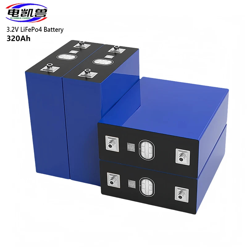 1-16pcs Grade A 3.2V 320Ah Lifepo4 Rechargeable Battery Lithium  Phosphate Travel Solar Campers Cell 12v 24v batteries Tax Free