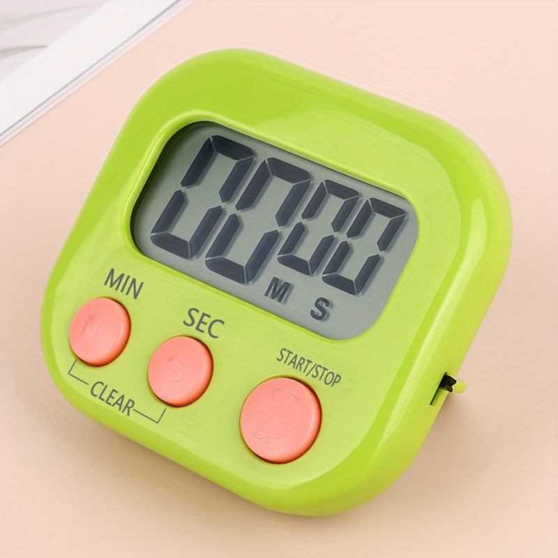 1pc, Dual-Purpose Kitchen Baking Timer with Self-Discipline Reminder and Electronic Alarm - Perfect for BBQ, School, and Back to School Kitchen Accessories