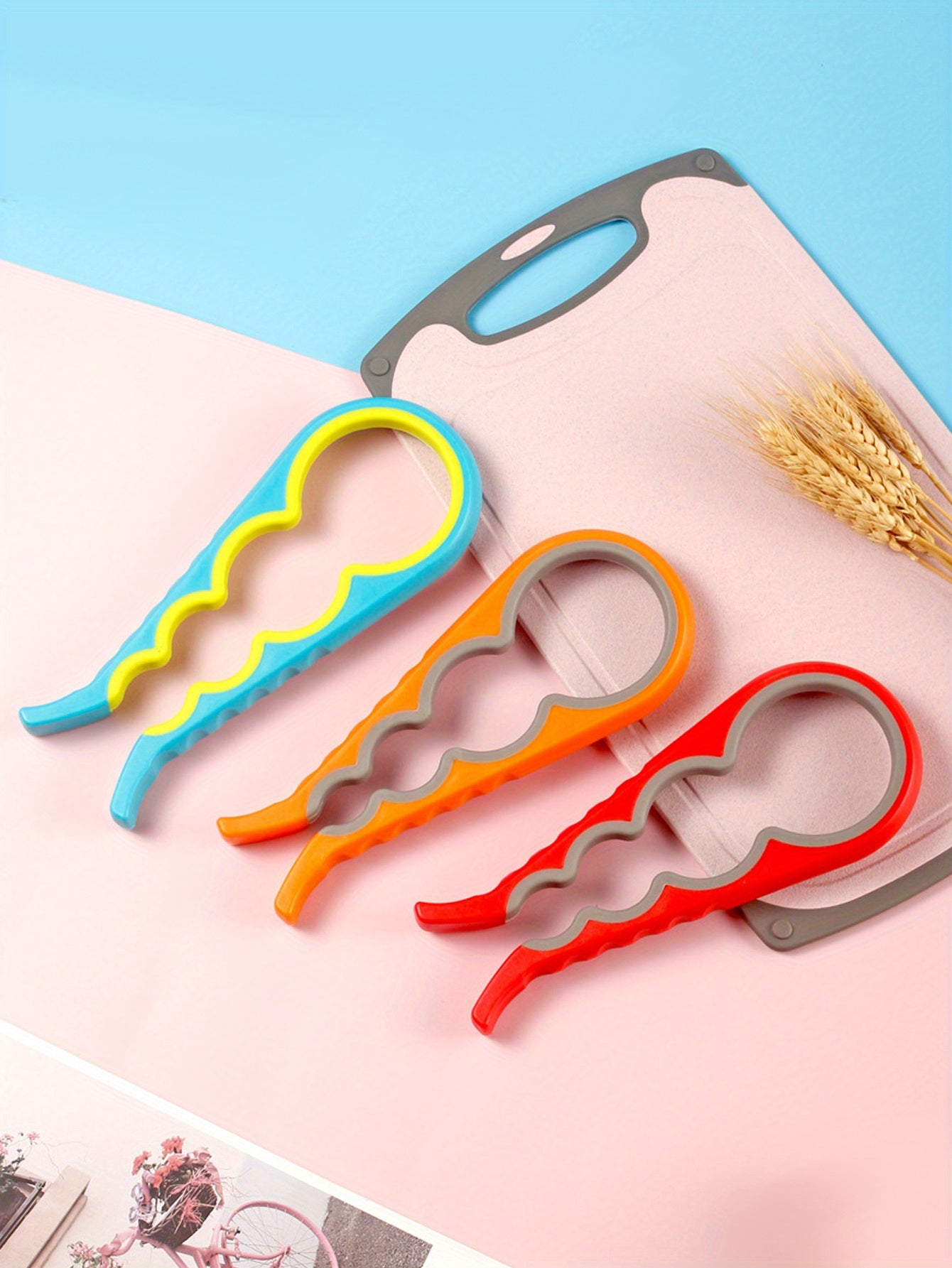 1pc, 4 In 1 Jar Opener, Can Opener For Weak Hands, Easy To Use For Elderly And Arthritis Sufferers, Kitchen Gadgets, Kitchen Stuff, Kitchen Accessories, Home Kitchen Items