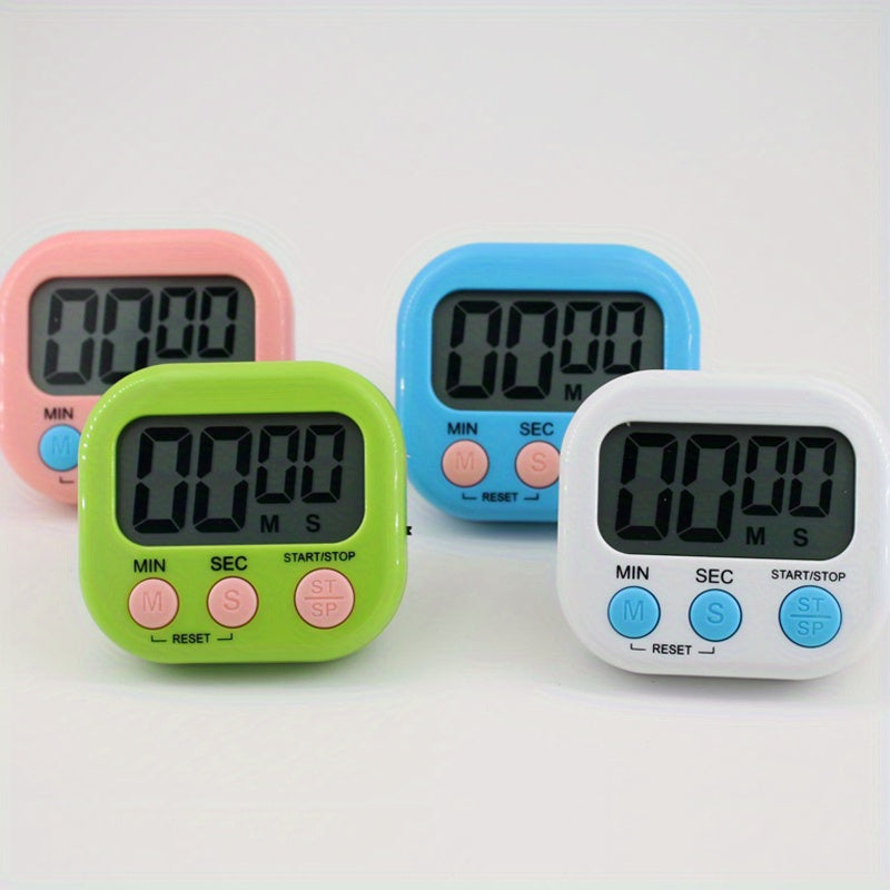 1pc, Dual-Purpose Kitchen Baking Timer with Self-Discipline Reminder and Electronic Alarm - Perfect for BBQ, School, and Back to School Kitchen Accessories