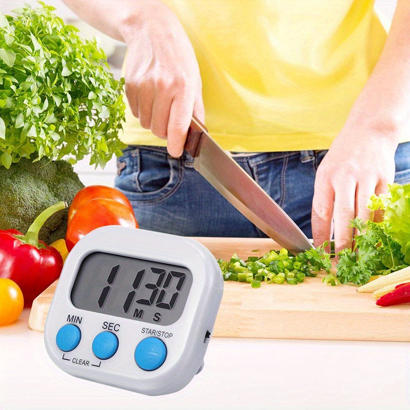 1pc, Dual-Purpose Kitchen Baking Timer with Self-Discipline Reminder and Electronic Alarm - Perfect for BBQ, School, and Back to School Kitchen Accessories