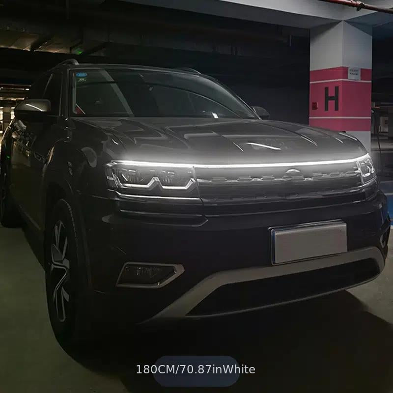 Start-Scan Car LED Hood Light - 12V, Universal, No Battery Needed, High-Intensity LED for Motor Vehicles, Ideal for Starting Engines, Engine Start Light|Modern Car Accessory|Durable Construction, Car Light Accessories