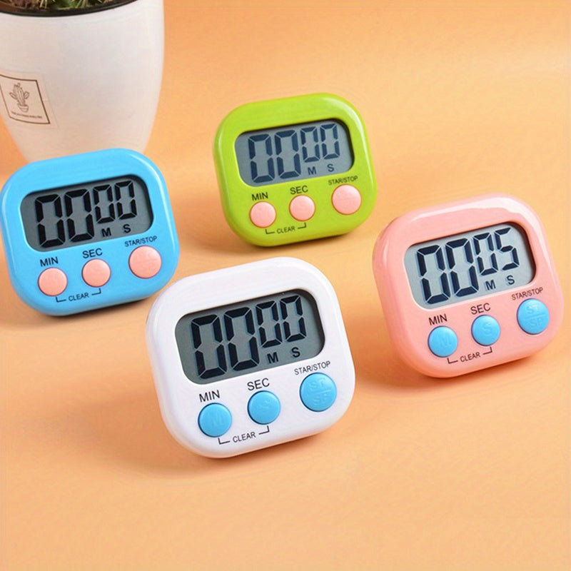 1pc, Dual-Purpose Kitchen Baking Timer with Self-Discipline Reminder and Electronic Alarm - Perfect for BBQ, School, and Back to School Kitchen Accessories