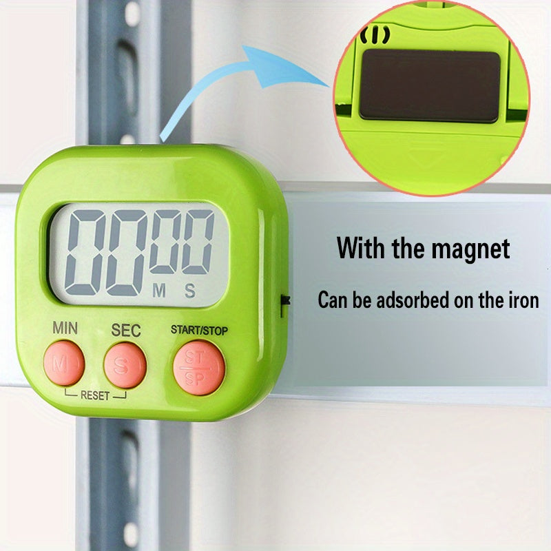 1pc, Dual-Purpose Kitchen Baking Timer with Self-Discipline Reminder and Electronic Alarm - Perfect for BBQ, School, and Back to School Kitchen Accessories