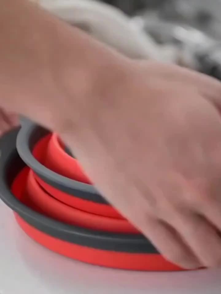 2pcs Folding Drain Basket, Portable Fruit Vegetable Cleaning Washing Basket, Square Expandable Filter Basket, Home Tool, Home Gadgets, Home Accessories (1 Large, 1 Small), Kitchen Washing Basket