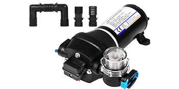 VEVOR 12V Diaphragm Water Pump 10L/Min 17PSI 17L/Min 40PSI High Pressure Automatic Self Priming Misting Booster Pump Discount