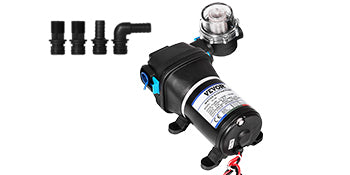 VEVOR 12V Diaphragm Water Pump 10L/Min 17PSI 17L/Min 40PSI High Pressure Automatic Self Priming Misting Booster Pump Discount