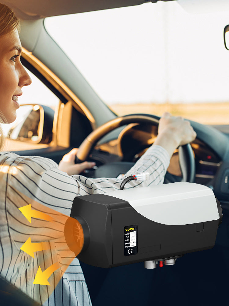 SucceBuy Diesel Heater 12V Diesel Air Heater 8KW Diesel Parking Heater Remote Control with LCD Switch for Car Truck Motor-home